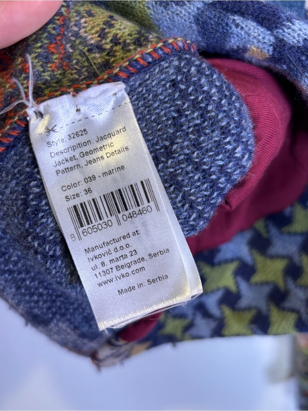 Ivko Wool Patterned Blazer - Picture 7 of 11
